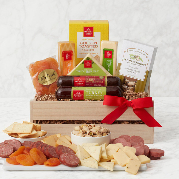 Classic Selections: Meat & Cheese Gift Crate Z954-GC-7269