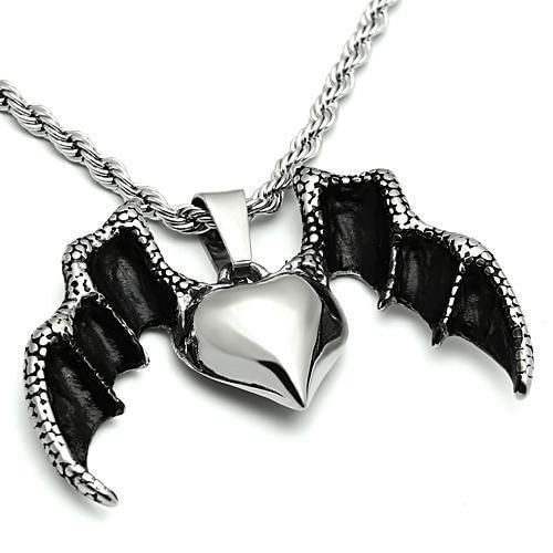 TK549 - High polished (no plating) Stainless Steel Chain Pendant with No Stone A874-TK549