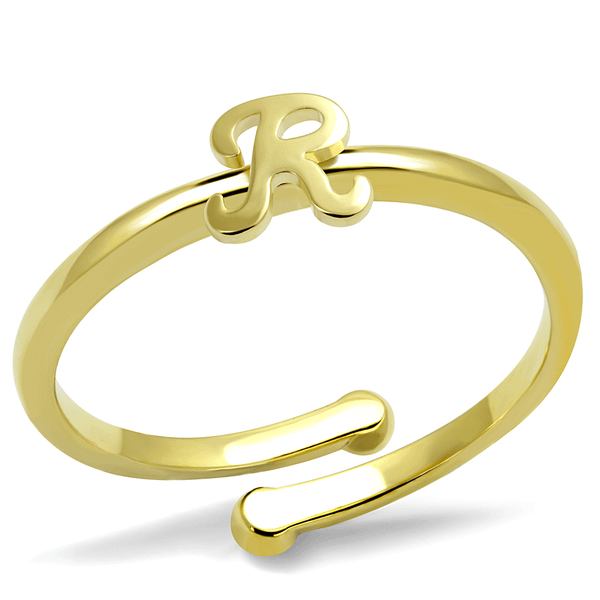 LO3996 - Flash Gold Brass Ring with No Stone A874-LO3996