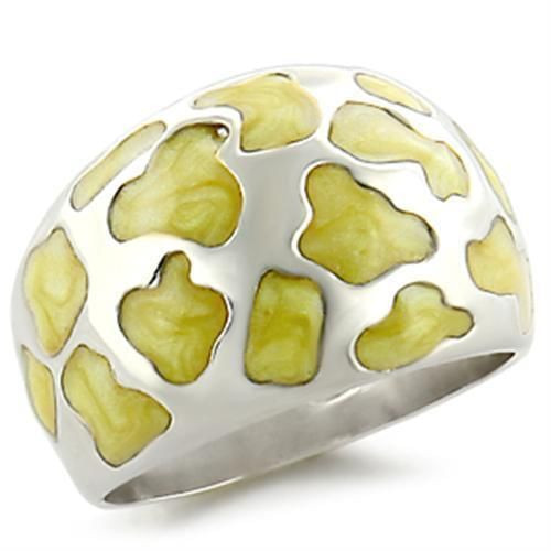 34206 - High-Polished 925 Sterling Silver Ring with Epoxy  in Peridot A874-34206