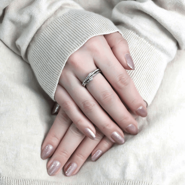 TK3508 - High polished (no plating) Stainless Steel Ring with AAA Grade CZ  in Clear A874-TK3508
