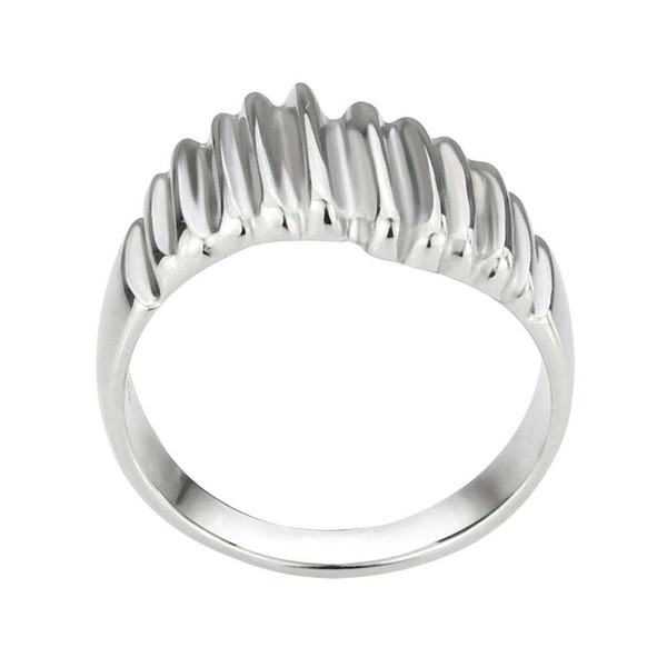 TK3804 - High polished (no plating) Stainless Steel Ring with NoStone in No Stone A874-tk3804