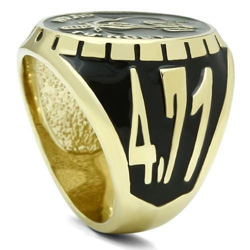 LO2650 - Gold Brass Ring with Epoxy  in No Stone A874-LO2650