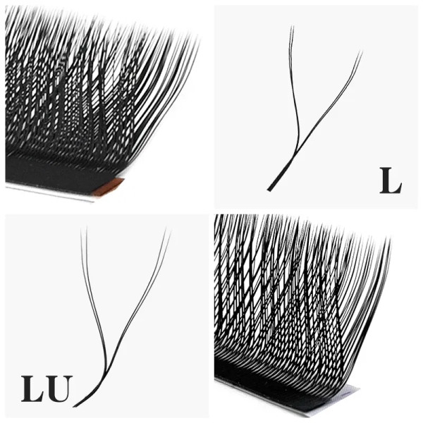 Color: Light Blue, Curl: C, Thickness: 0.07mm, Length: MIX - NATUHANA W Lashes Extension L LU(M) Cu F640-12000035260769479