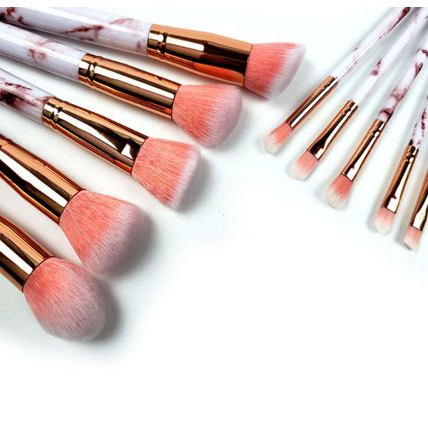 La Canica 10 In 1 Makeup Brush Set With Travel Friendly Container F369-4442730168406
