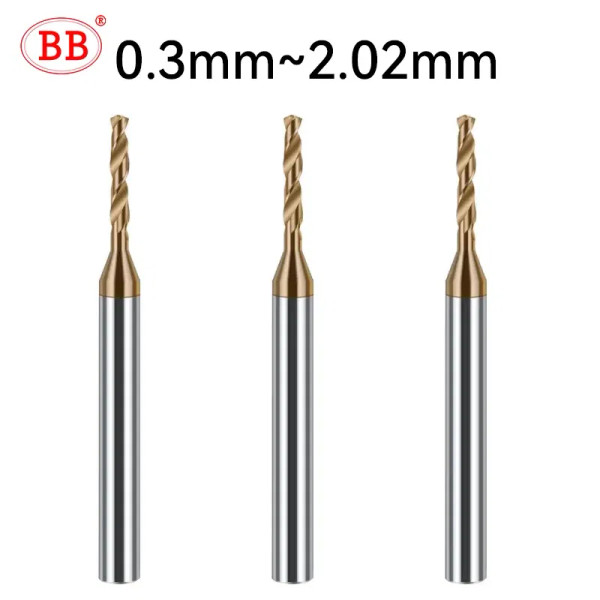 Hole Diameter: 1.5mm - BB 0.3~2.02mm Micro Drill Solid Carbide Bit Mini CNC Hole Making 3D Shank Di F640-12000039518424116