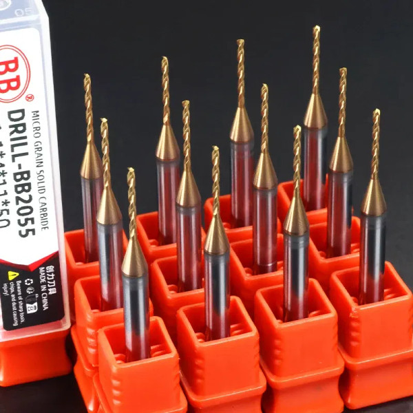 Hole Diameter: 7.2mm - BB 0.3~2.02mm Micro Drill Solid Carbide Bit Mini CNC Hole Making 3D Shank Di F640-12000031713133282
