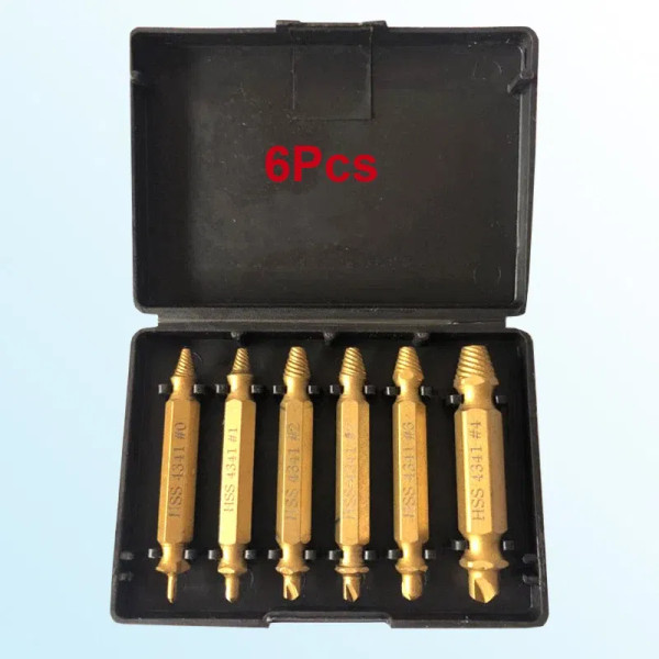 Color: Blue - Broken Double Head Screw Extractor Sliding Thread And Broken Wire Remover 4341 Hexago F640-12000030460226982