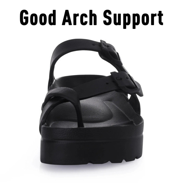 Color: PURPLE, Shoe Size: 34.5 - Crestar Women Platform Sandals Fashion EVA Insole Clogs with Arch  F640-12000038126845961