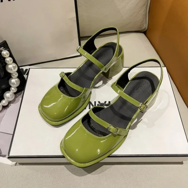 Color: SKY BLUE, Shoe Size: 39 - Non-slip Round Toe Sandals Ladies Casual 2023 Summer Hollow Beach  F640-12000037983727498