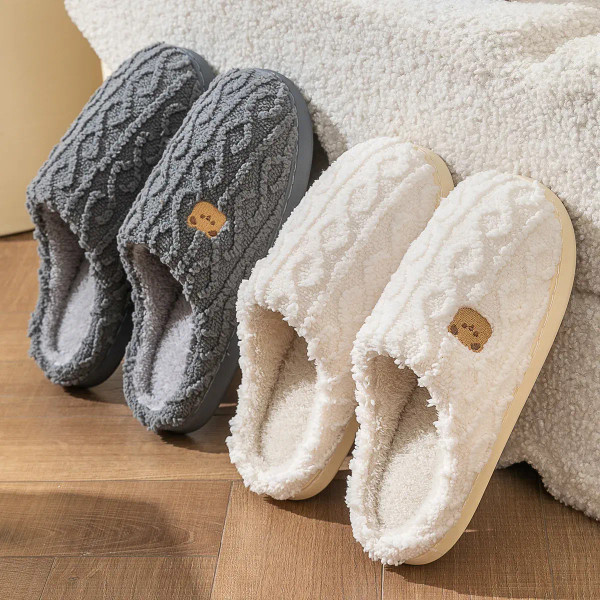 Color: Straw, Shoe Size: 40-41, Ships From: CHINA - Asgard Women Winter Fur Slippers Indoor Fluffy  F640-12000043987481560