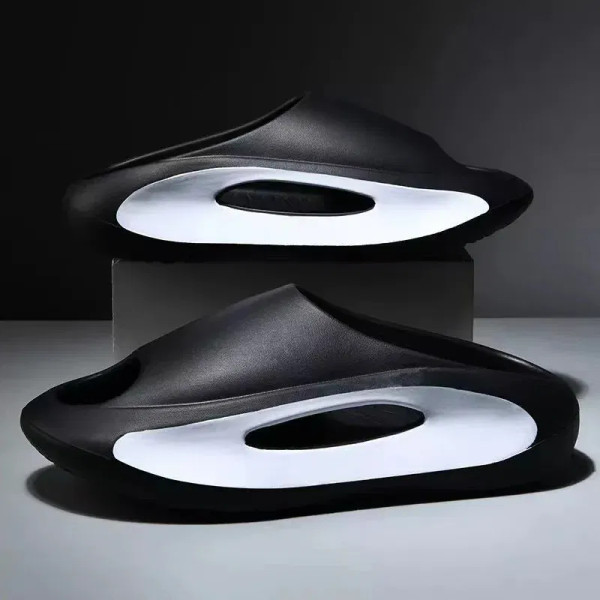 Color: WHITE, Shoe Size: 42 - Sandals Men Summer Fashion Non-slip Wear-resistant Thick Soles to Inc F640-12000037914244363
