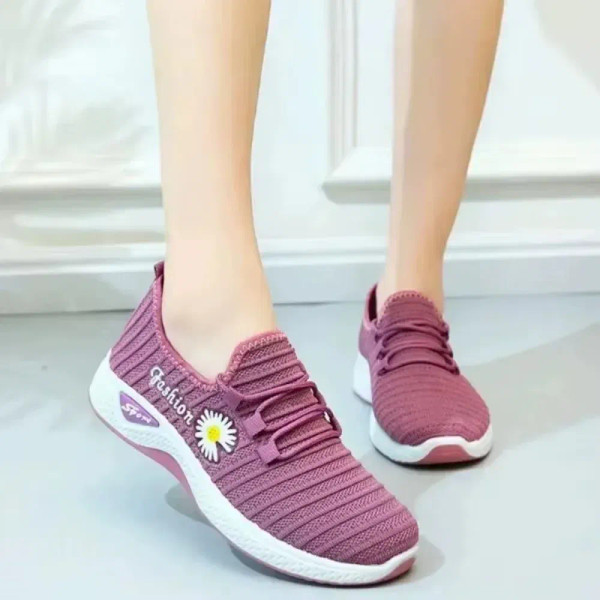 Color: PURPLE, Shoe Size: 38 - 2025 New Women's Shoes Autumn New True Fly Weaving Cloth Shoes Women F640-12000045462144076