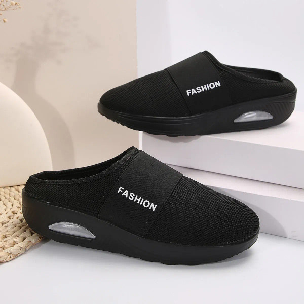 Color: black, Shoe Size: 38 - Women Wedges Slippers 2024 New Summer Sandals Vintage Anti-slip Casua F640-12000039592442365