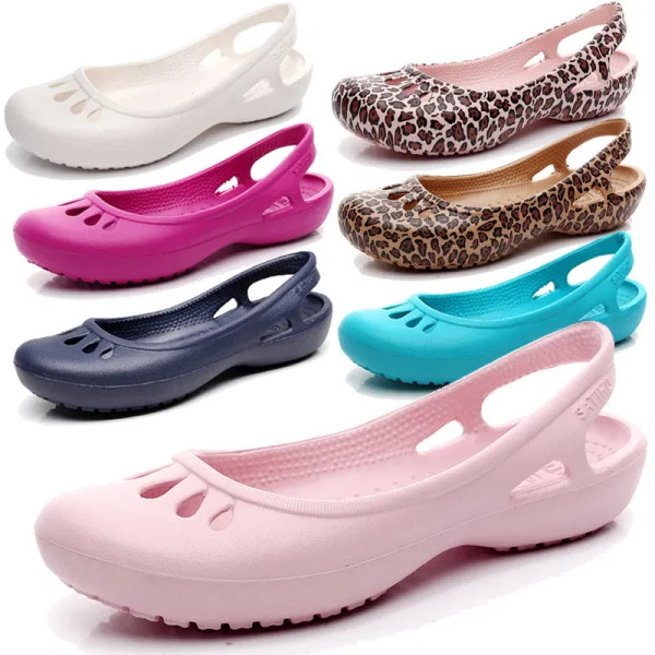 Color: Deep Purple, Shoe Size: 35 - Self shipped Satihu Summer New Lightweight Anti Slip Hole Shoes F640-12000037947365606