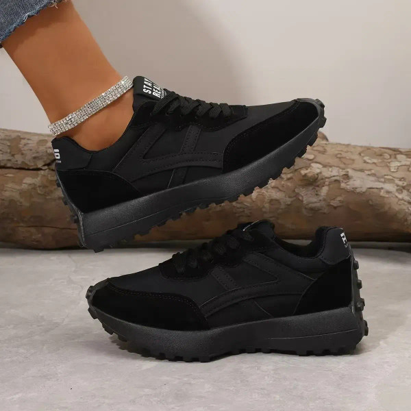 Color: Beige, Shoe Size: 40 - Women Sneakers Leather Luxury Platform Shoes New Fashion Leisure Ligh F640-12000041546516053