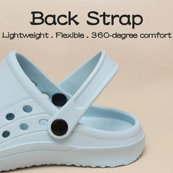 Color: Beige, Shoe Size: 33 - Slip Resistant Laboratory Doctor Clogs Women Men EVA Medical Shoes Ul F640-12000039930298355