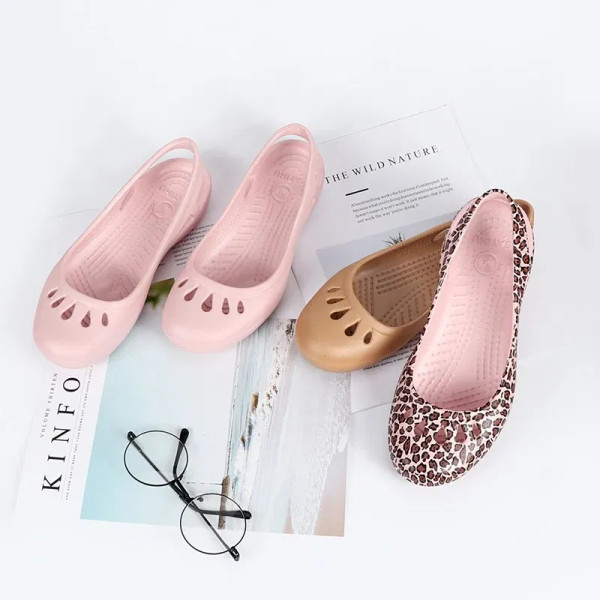 Color: Deep Purple, Shoe Size: 37.5 - Certified Satihu Summer New Lightweight Anti Slip Hole Shoes  F640-12000033862522197