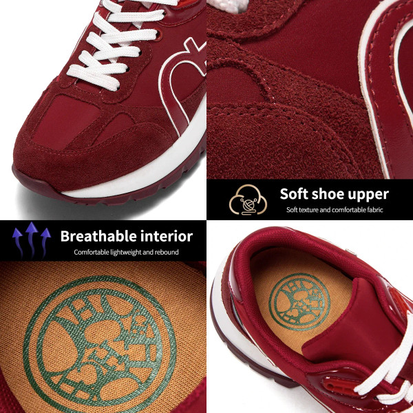 Color: Red, Shoe Size: 37 - Colour Blocking Design Fashion New Women's Casual Shoes Comfortable and F640-12000043500572887