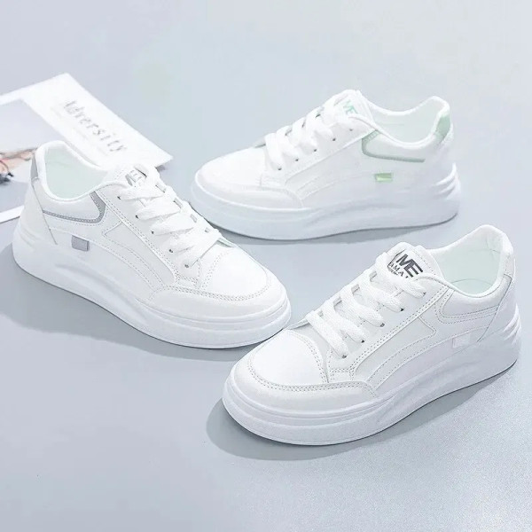 Shoe Size: 37, Color: WHITE - Fashion Women's Shoes Summer Thick Sole White Spring Autumn Breathabl F640-12000038212040912