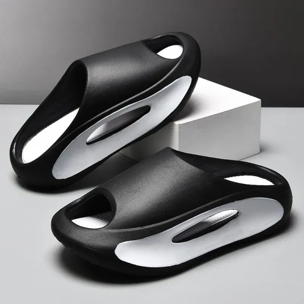 Color: black, Shoe Size: 40 - Sandals Men Summer Fashion Non-slip Wear-resistant Thick Soles to Inc F640-12000037914244356