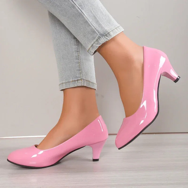 Color: Dark Khaki, Shoe Size: 36 - Women Pumps Nude Shallow Mouth Women Shoes Fashion Office Work W F640-12000038054636552