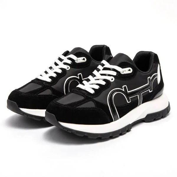 Color: black, Shoe Size: 38 - Women's Shoes Niche Design Balance Shoes Technology Versatile Splicin F640-12000040709685565