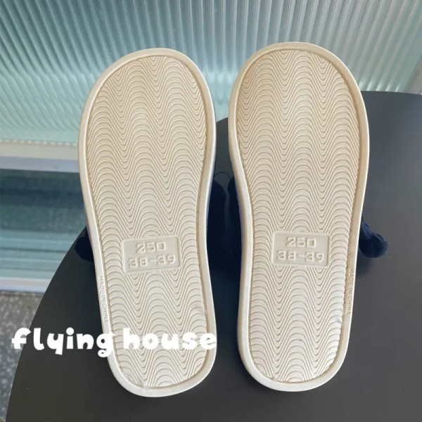 Color: LIGHT BLUE, Shoe Size: 39 - Japanese Anime Slippers Open Toes Indoor Shoes Women Flat Non-sl F640-12000028106961475