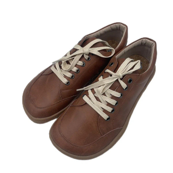Color: Black, Shoe Size: 44, Ships From: CHINA - Tipsietoes 2024 Barefoot Leather Sneaker For Women F640-12000038136435065