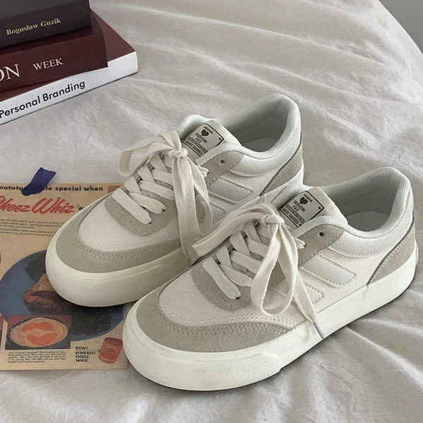 Color: Red, Shoe Size: 40 - Spring Autumn Women Casual Canvas Breathable Platform Vulcanized Shoes  F640-12000038226397984