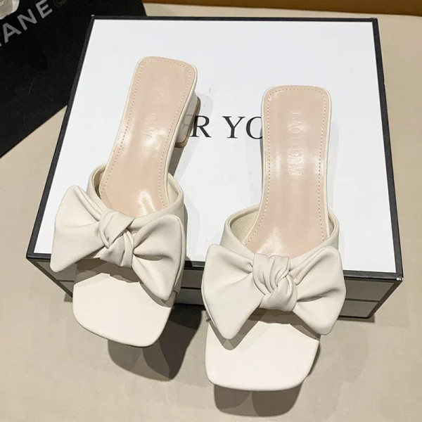 Color: Light Blue, Shoe Size: 42 - Large Size Women's Shoes 35-42 Summer Outer Wear Flat Slippers W F640-12000028170137226