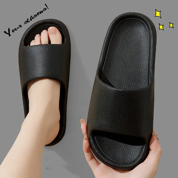 Shoe Size: 38, Color: black - Women's Solid Color Casual Simple Slipper, EVA Material, Comfortable  F640-12000039344453179