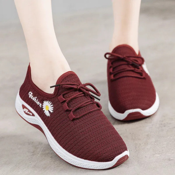 Color: Brown, Shoe Size: 40 - Fashionable sports shoes for women, thick and breathable soft soled m F640-12000042946684939