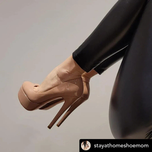 Onlymaker Women 6 Inches Stiletto Heels 16cm Extremely High Pumps Platform Shoes Large Sizes Basic  F640-2251832609854614