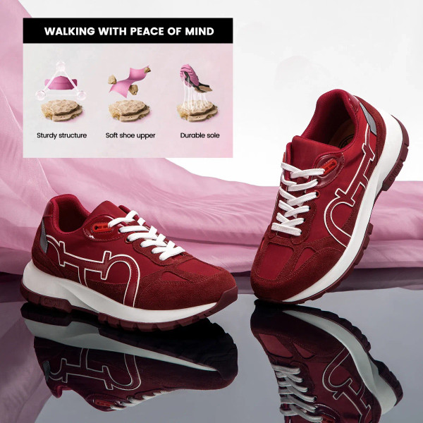 Color: Red, Shoe Size: 38 - Colour Blocking Design Fashion New Women's Casual Shoes Comfortable and F640-12000043500572888