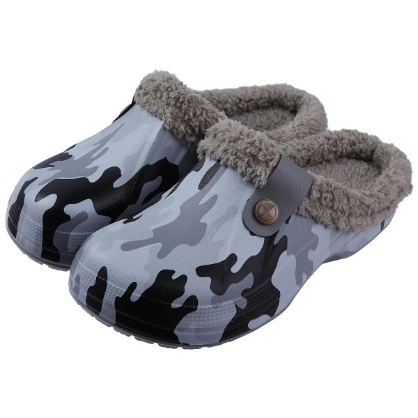 Color: Grass-Green, Shoe Size: 35-36 - Crestar Women and Men Fur Lined Clogs Memory Foam Warm Fuzzy F640-12000043868662952