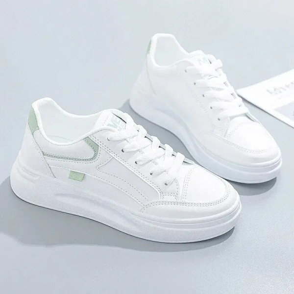 Shoe Size: 40, Color: WHITE - Fashion Women's Shoes Summer Thick Sole White Spring Autumn Breathabl F640-12000038212040907