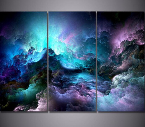 Size: 45x90cmx3, Style: Painting paper - Factory direct direct canvas micro spray home restaurant l Q119-CJJJJRZS00005-45x90cmx3-Painting paper