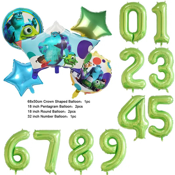 Color: MINT GREEN, Capacity: 1250ml - Monsters University Monsters, Inc. Theme Birthday Party Decor F640-12000038627967138