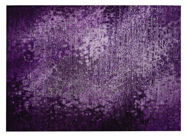 2' X 3' Purple Washable Non Skid Indoor Outdoor Area Rug N270-563511