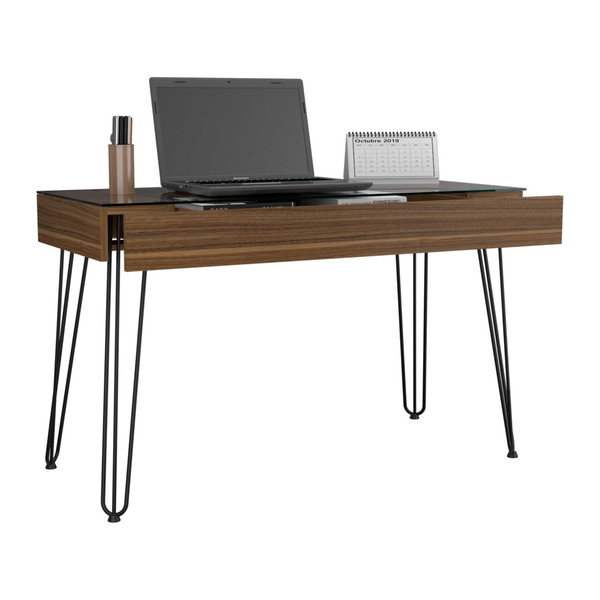 47" Brown and Black Computer Desk N270-403801