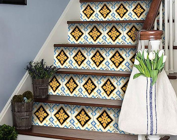 6" x 6" Gold Snowflake Peel and Stick Removable Tiles N270-400486