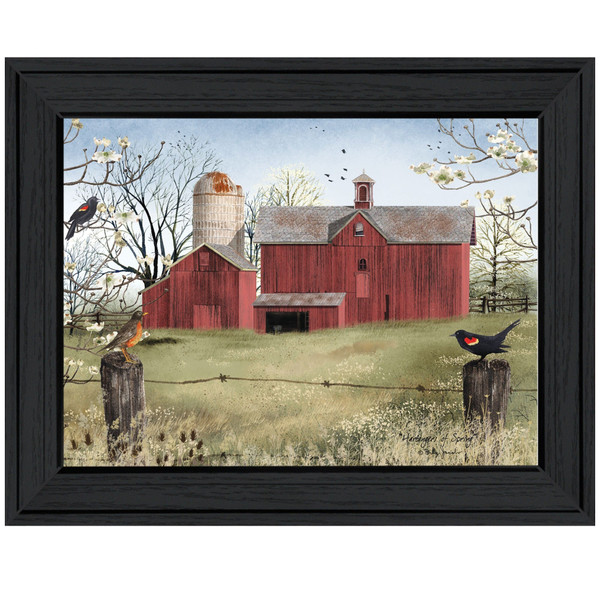 Harbingers of Spring 6 Black Framed Print Wall Art N270-406290