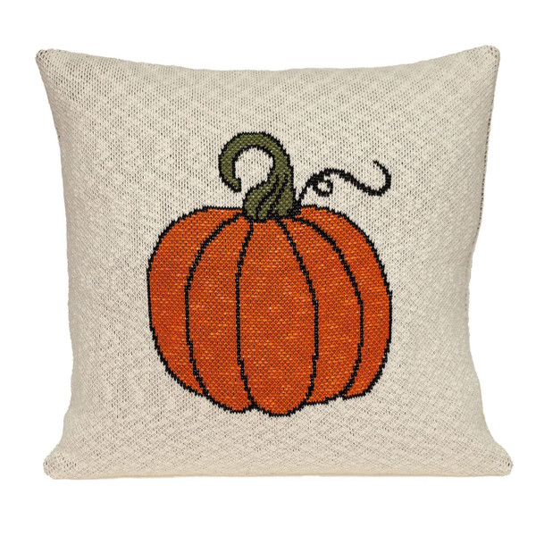 Pumpkin Silhouette Throw Pillow N270-383155