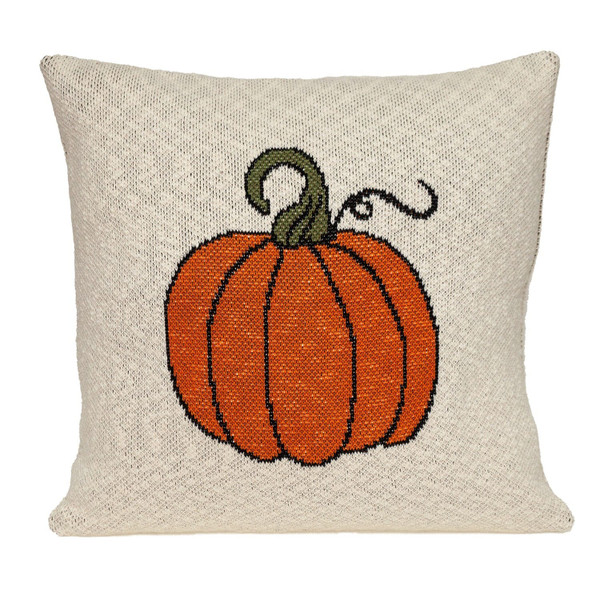 Pumpkin Silhouette Throw Pillow N270-383155