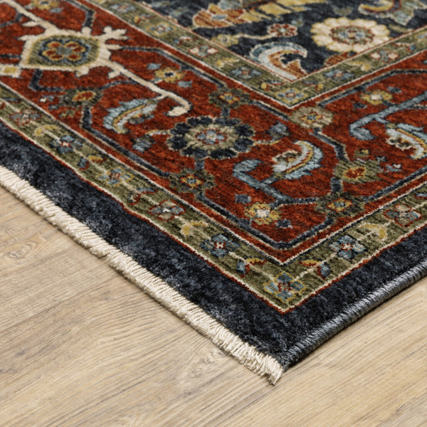 8' X 11' Beige and Ivory Oriental Power Loom Area Rug With Fringe N270-508036