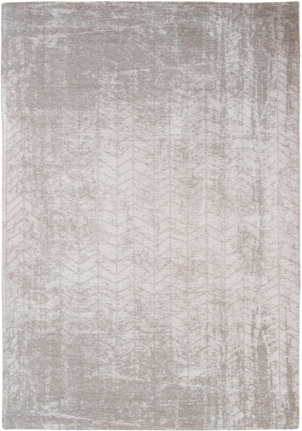 10' Gray and White Chevron Non Skid Area Rug N270-551688