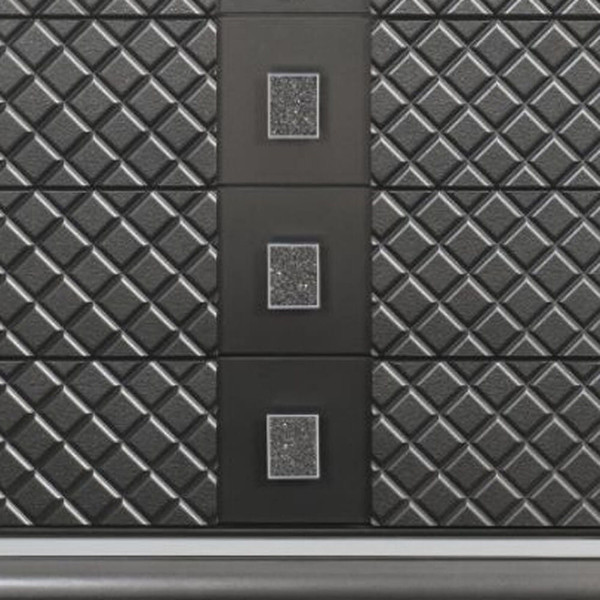 65" Gray Solid and Manufactured Wood Eight Drawer Double Dresser N270-490495