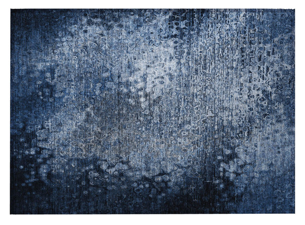 2' X 3' Blue Washable Non Skid Indoor Outdoor Area Rug N270-563493