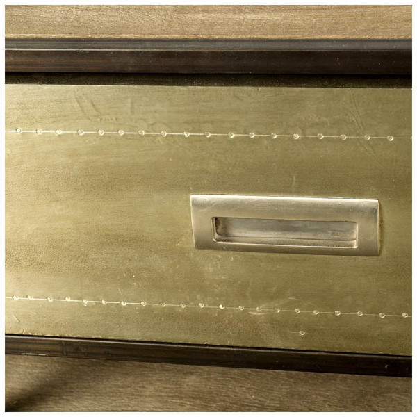 15" Brown Solid Wood Console Table N270-380226